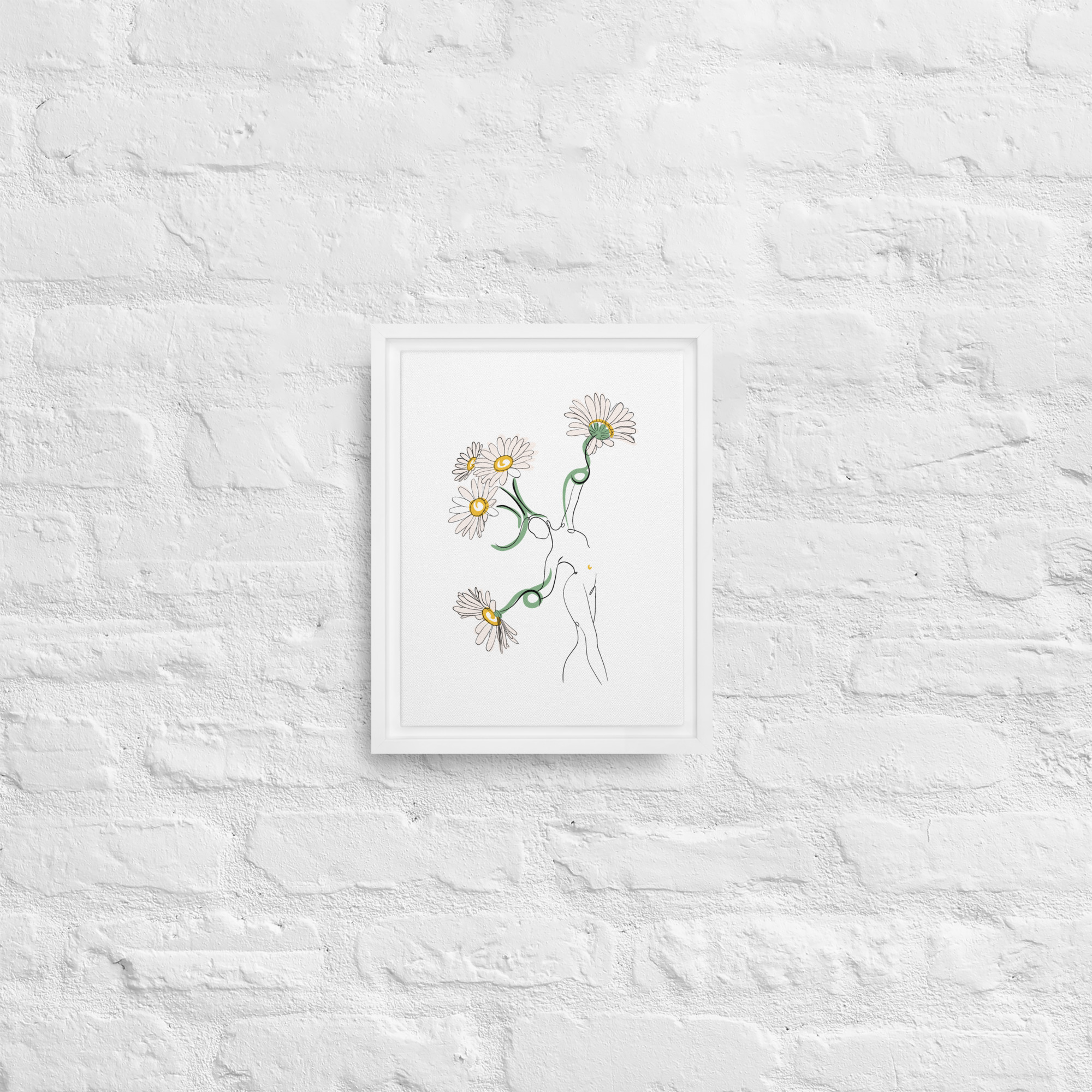 Femme Pâquerette Toile encadrée - Image 12
