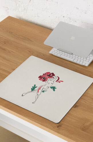 Femme Coquelicot Tapis de souris