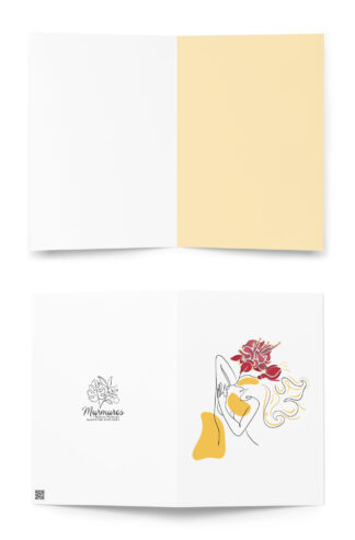 Femme Fuchsia Carte de vœux