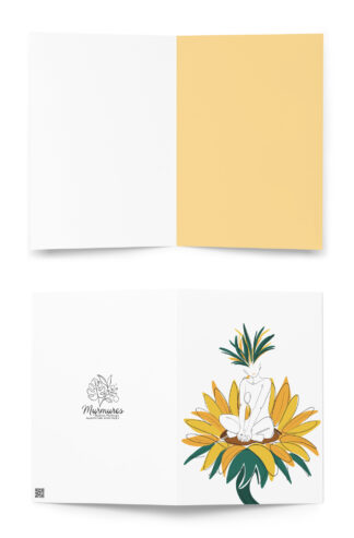 Corps Tournesol Carte de vœux