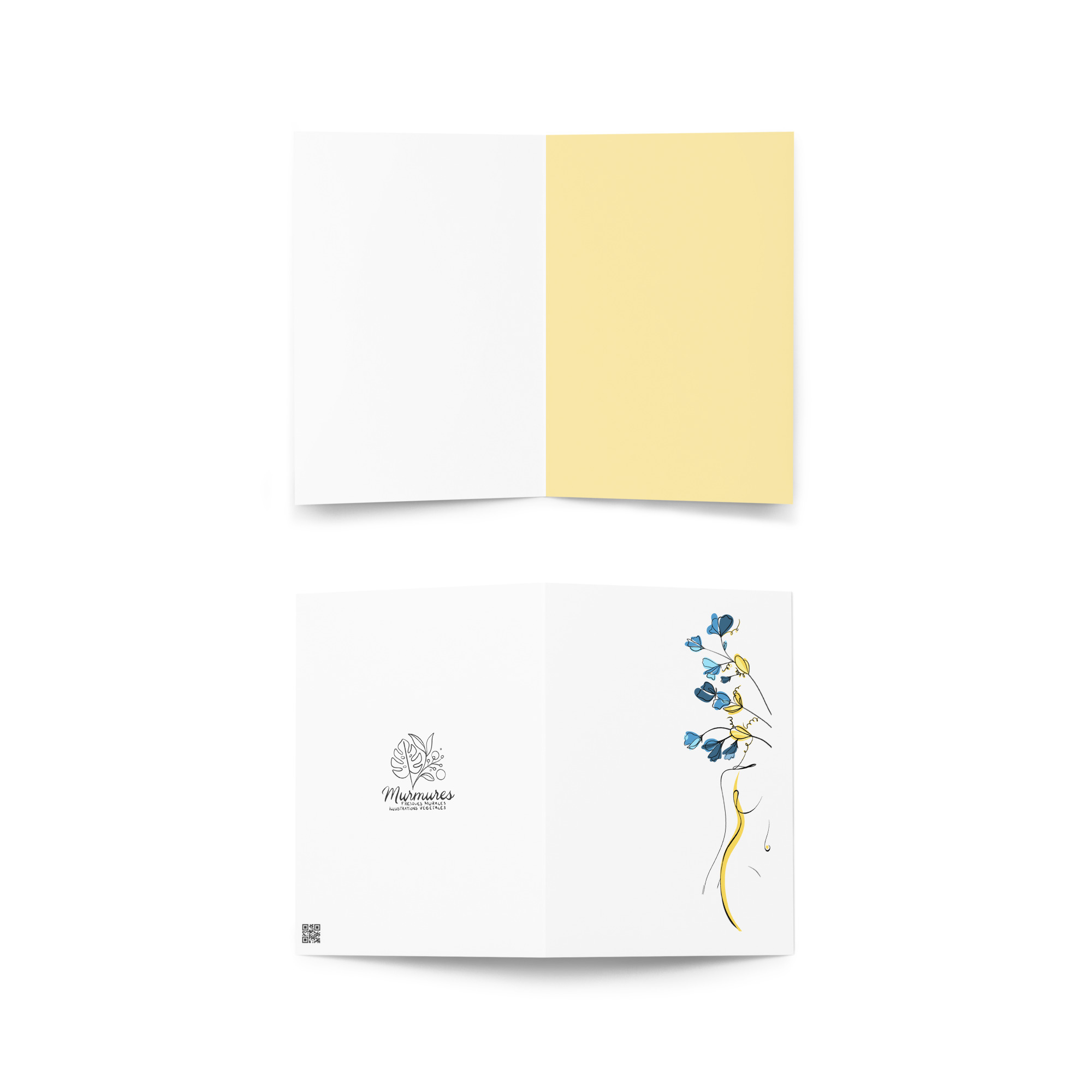 Silhouette Fleurie Carte de vœux - Image 3