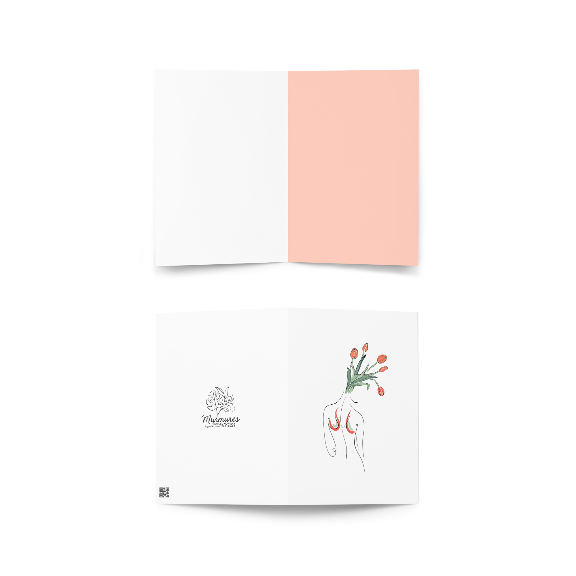 Femme Tulipe Carte de vœux - Image 3