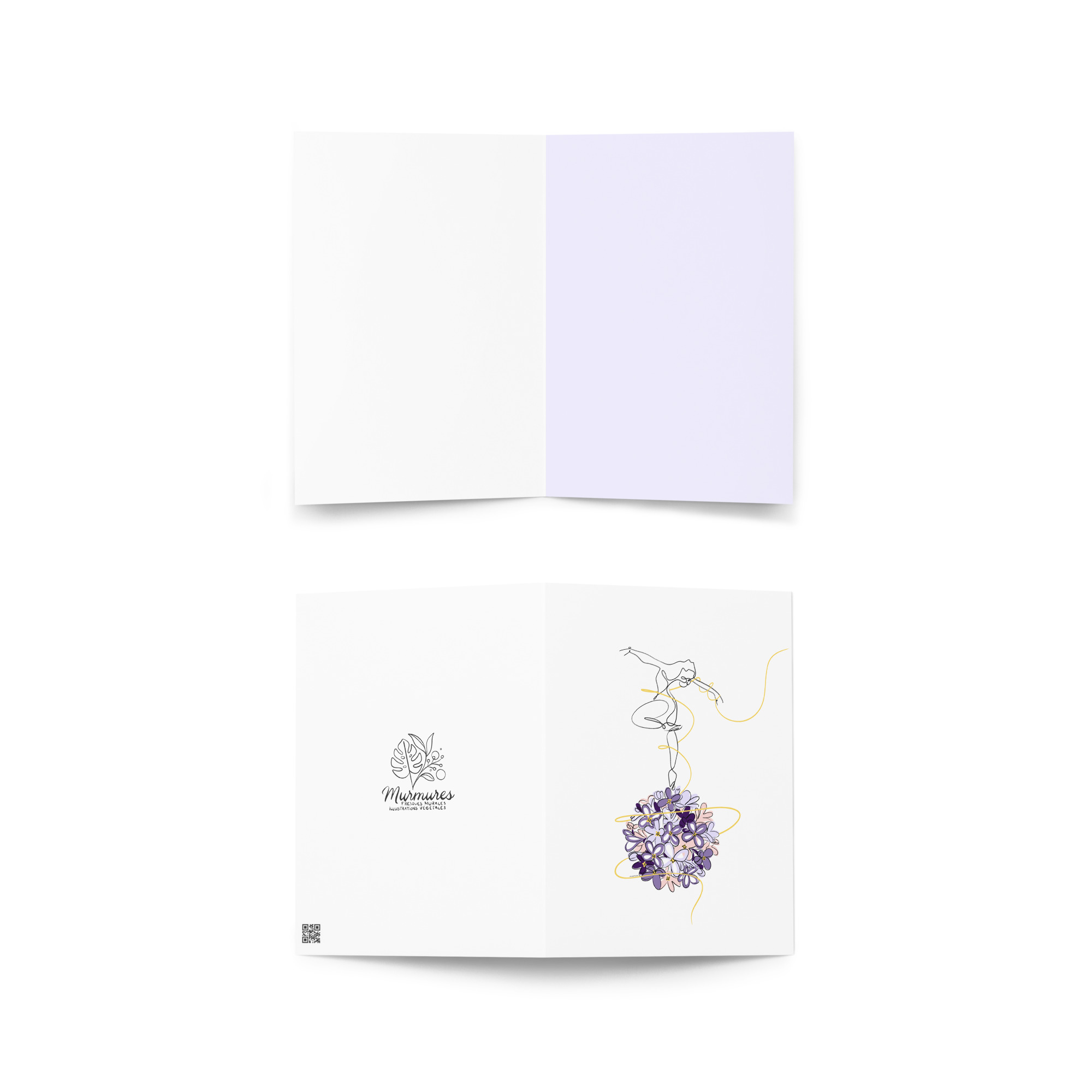 Danseuse Lilas Carte de vœux - Image 3