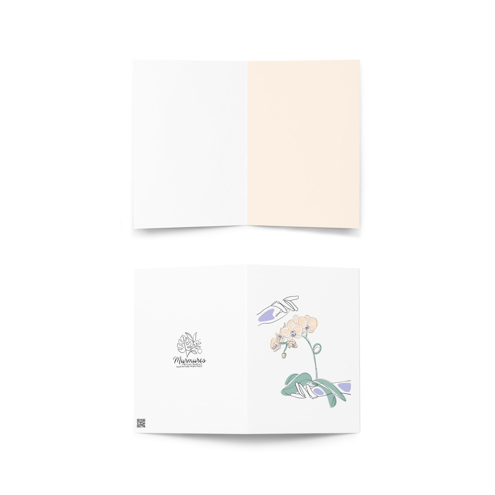 Mains Orchidées Carte de vœux - Image 3