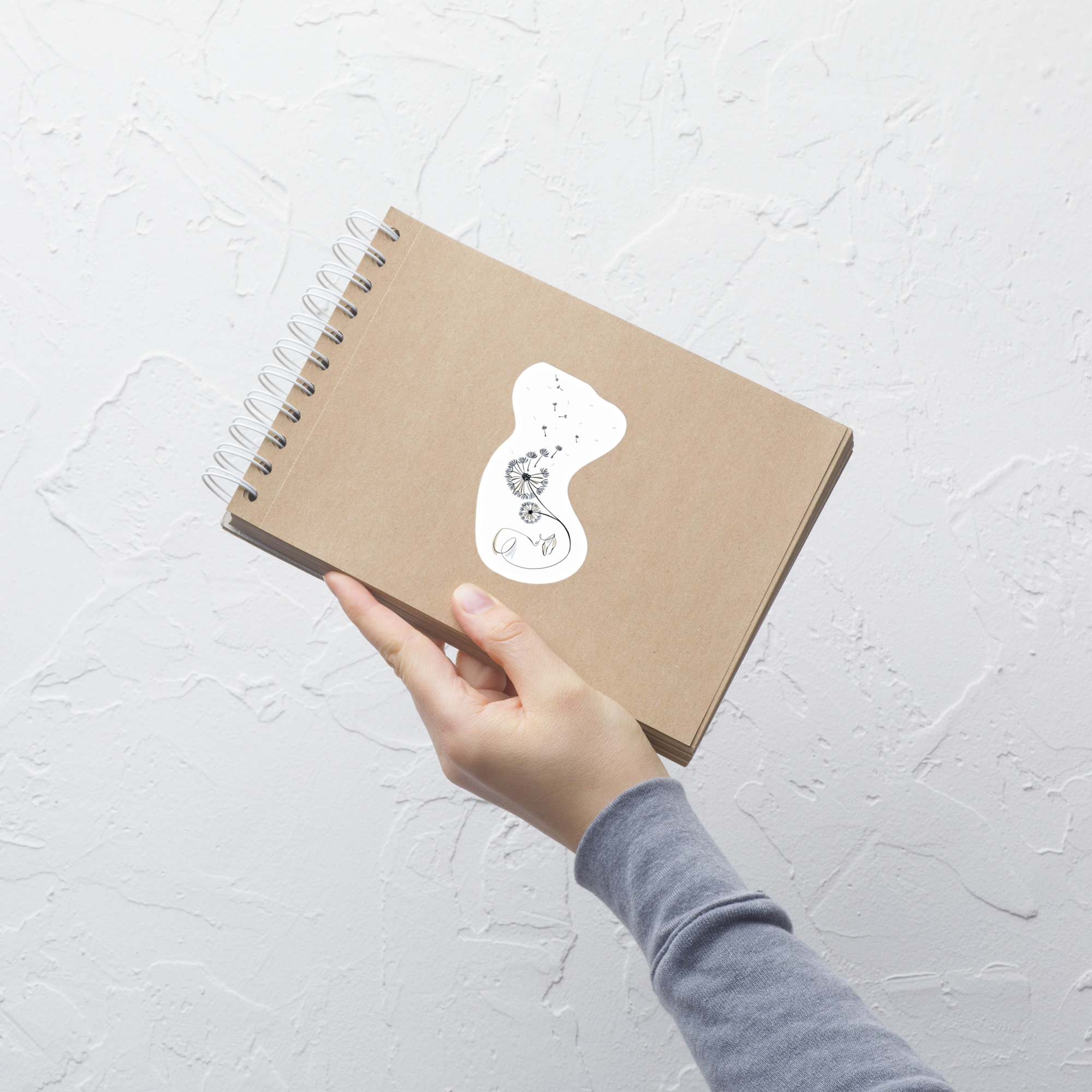 Femme Pissenlit Autocollant - Image 3