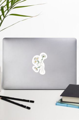 Femme Pâquerette Autocollant