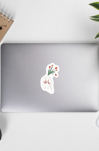 Femme Tulipe Autocollant