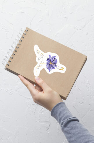 Danseuse Violette Autocollant