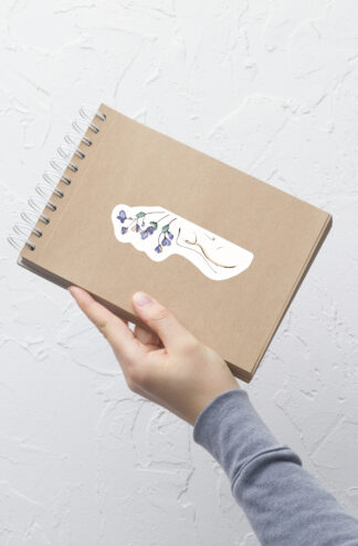 Corps Fleuri Autocollant