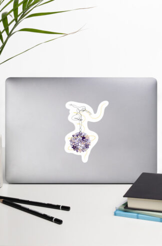 Danseuse Lilas Autocollant