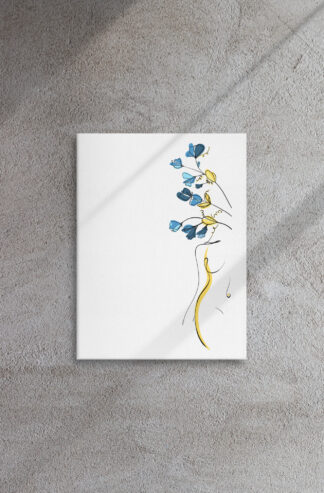 Silhouette Fleurie Toile fine