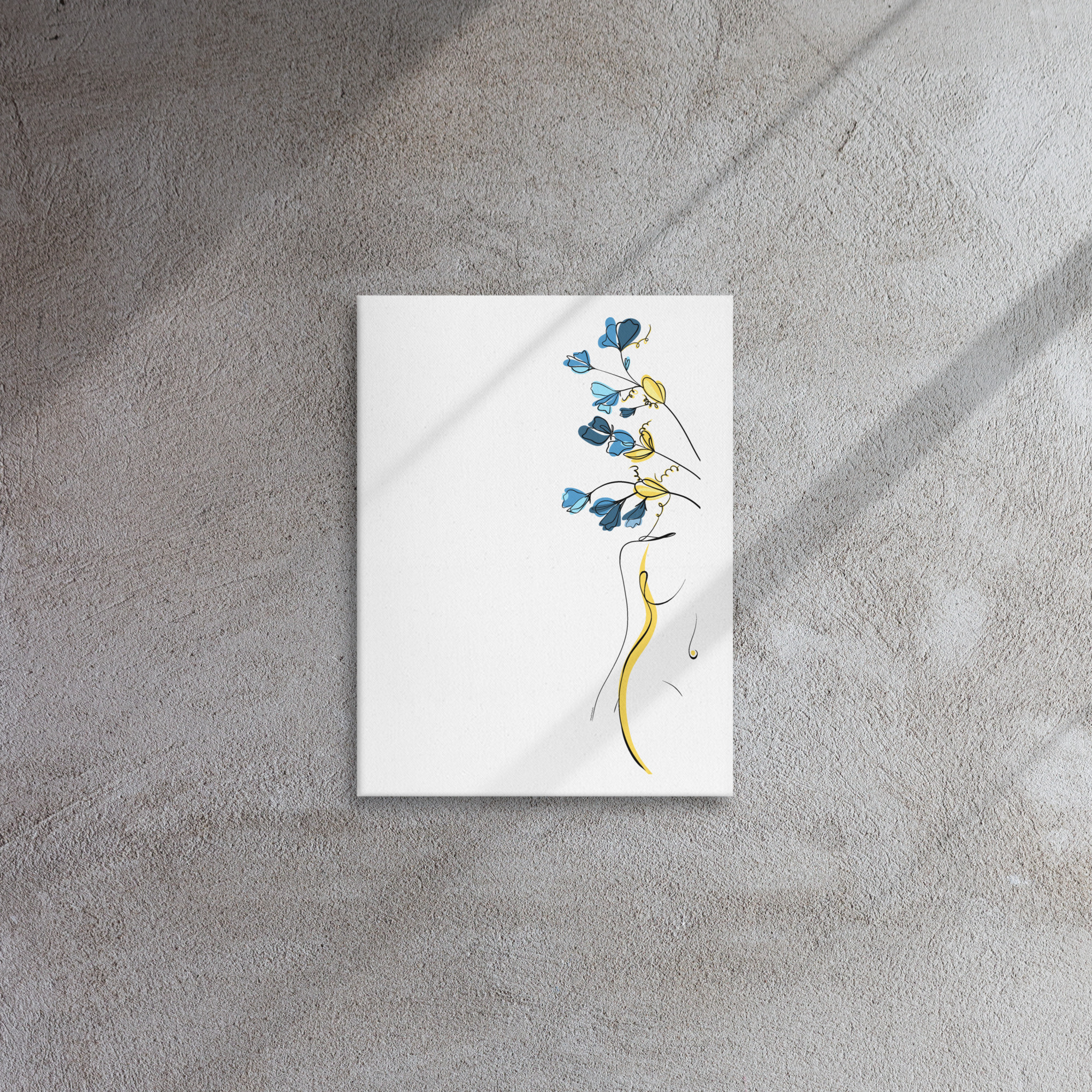 Silhouette Fleurie Toile fine