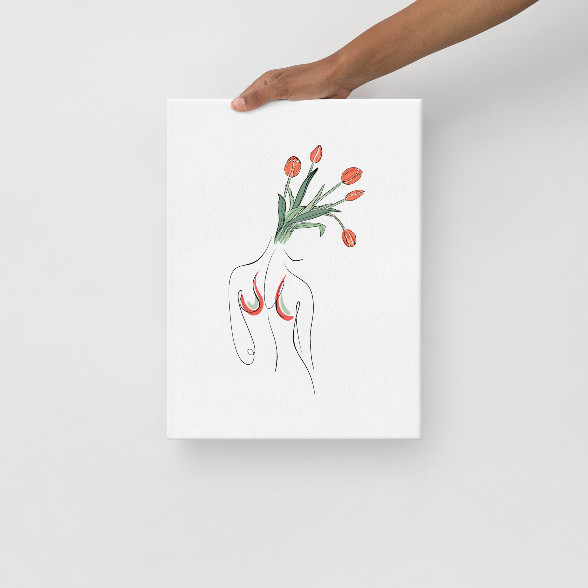 Femme Tulipe Toile fine - Image 3