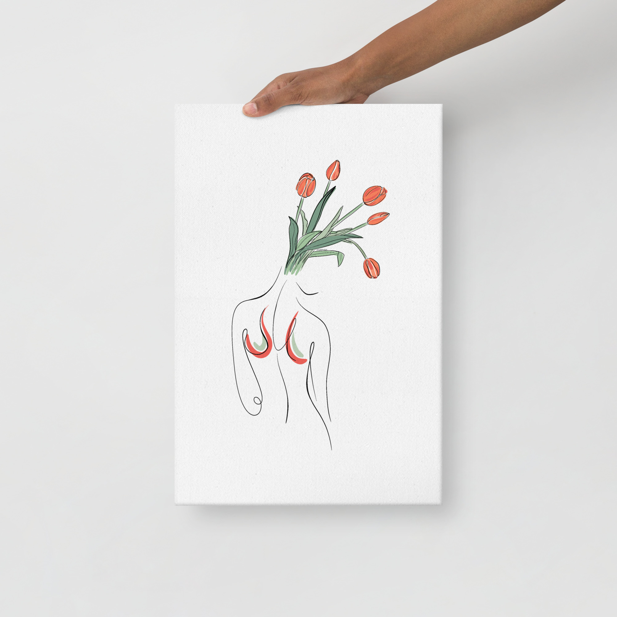 Femme Tulipe Toile fine - Image 8