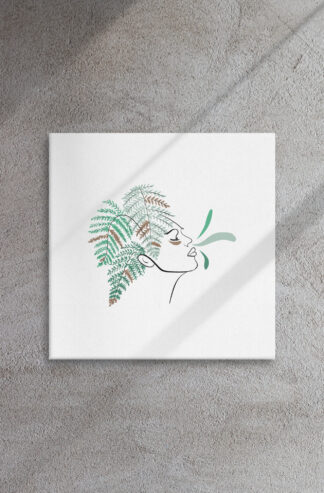 Femme Fougère Toile fine