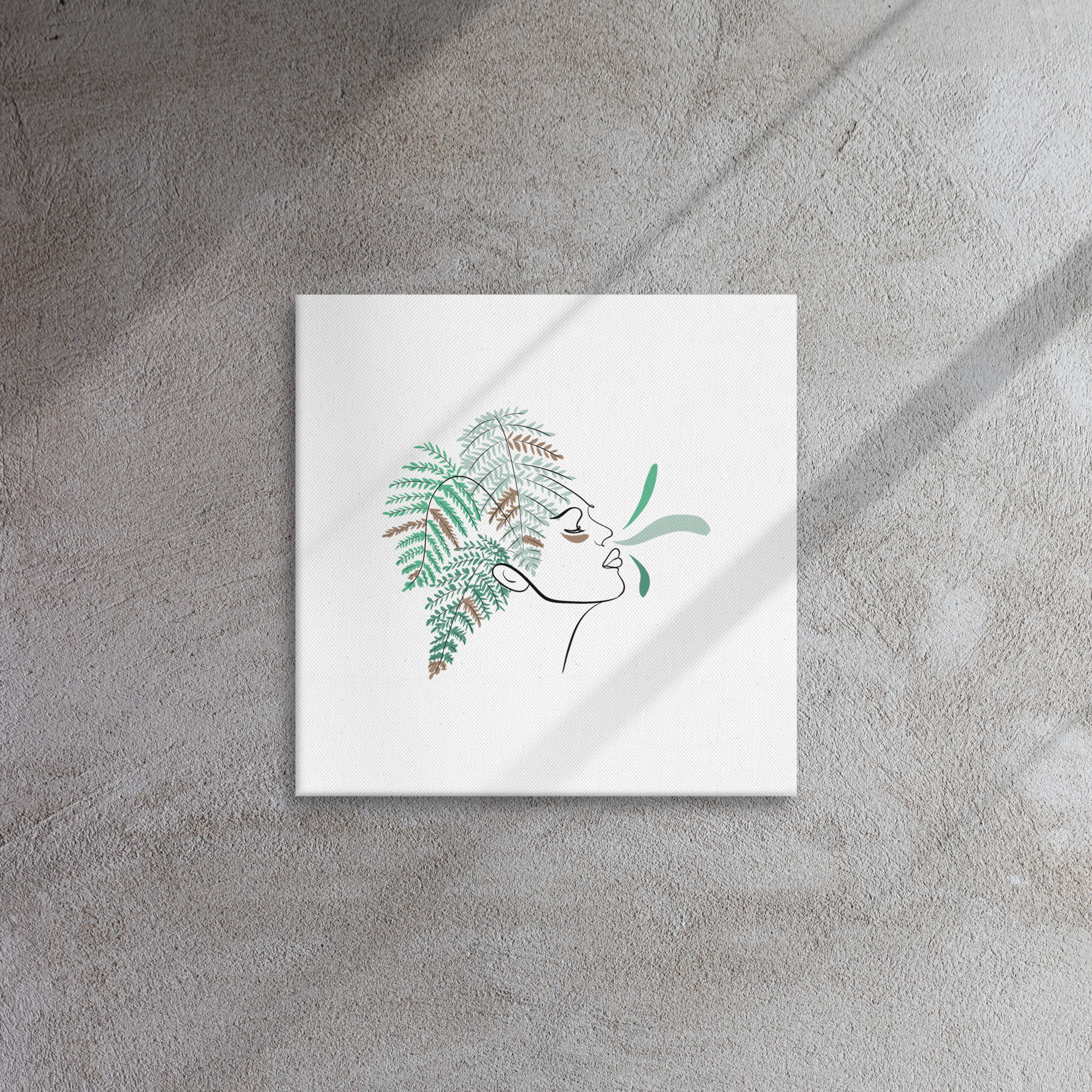 Femme Fougère Toile fine