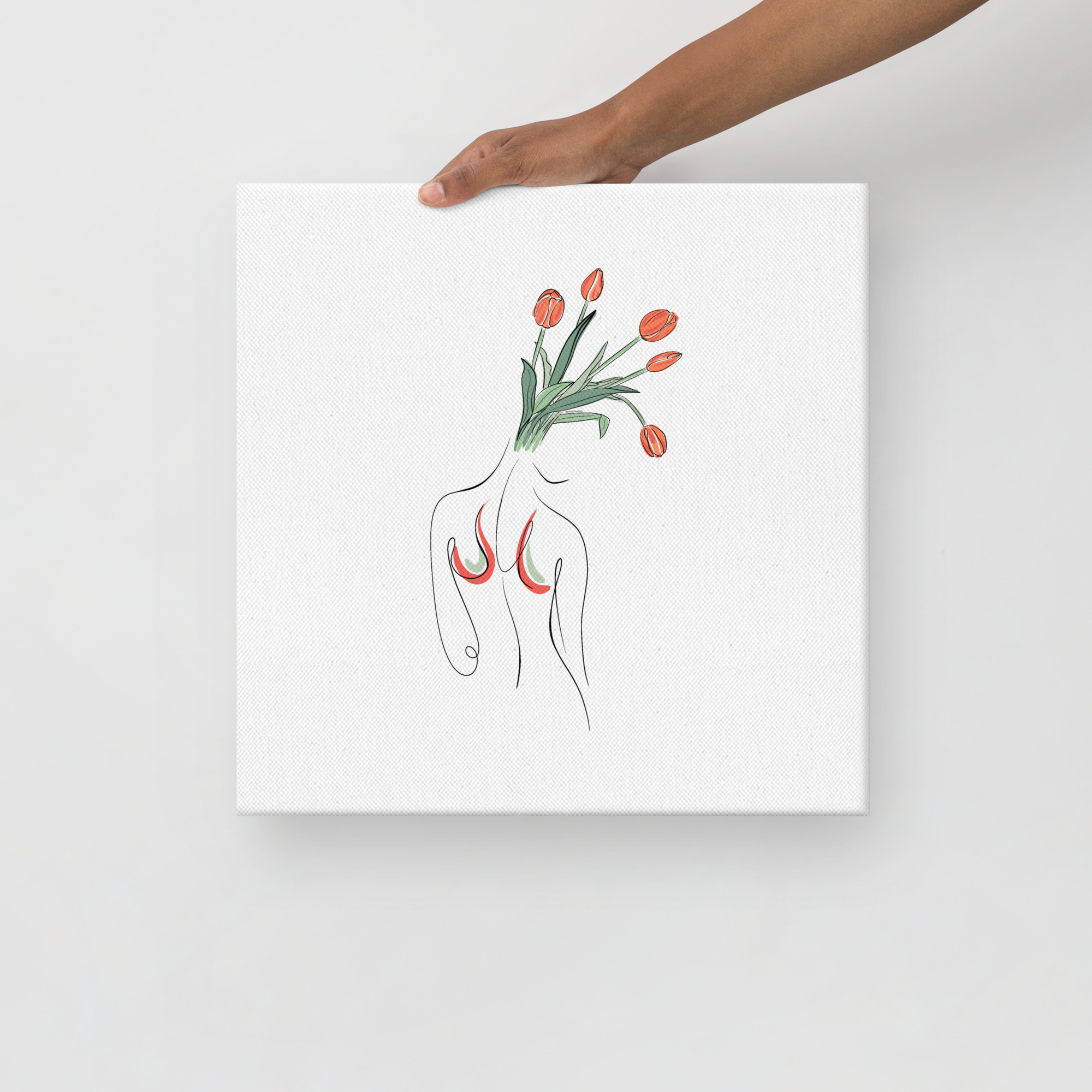 Femme Tulipe Toile fine - Image 4