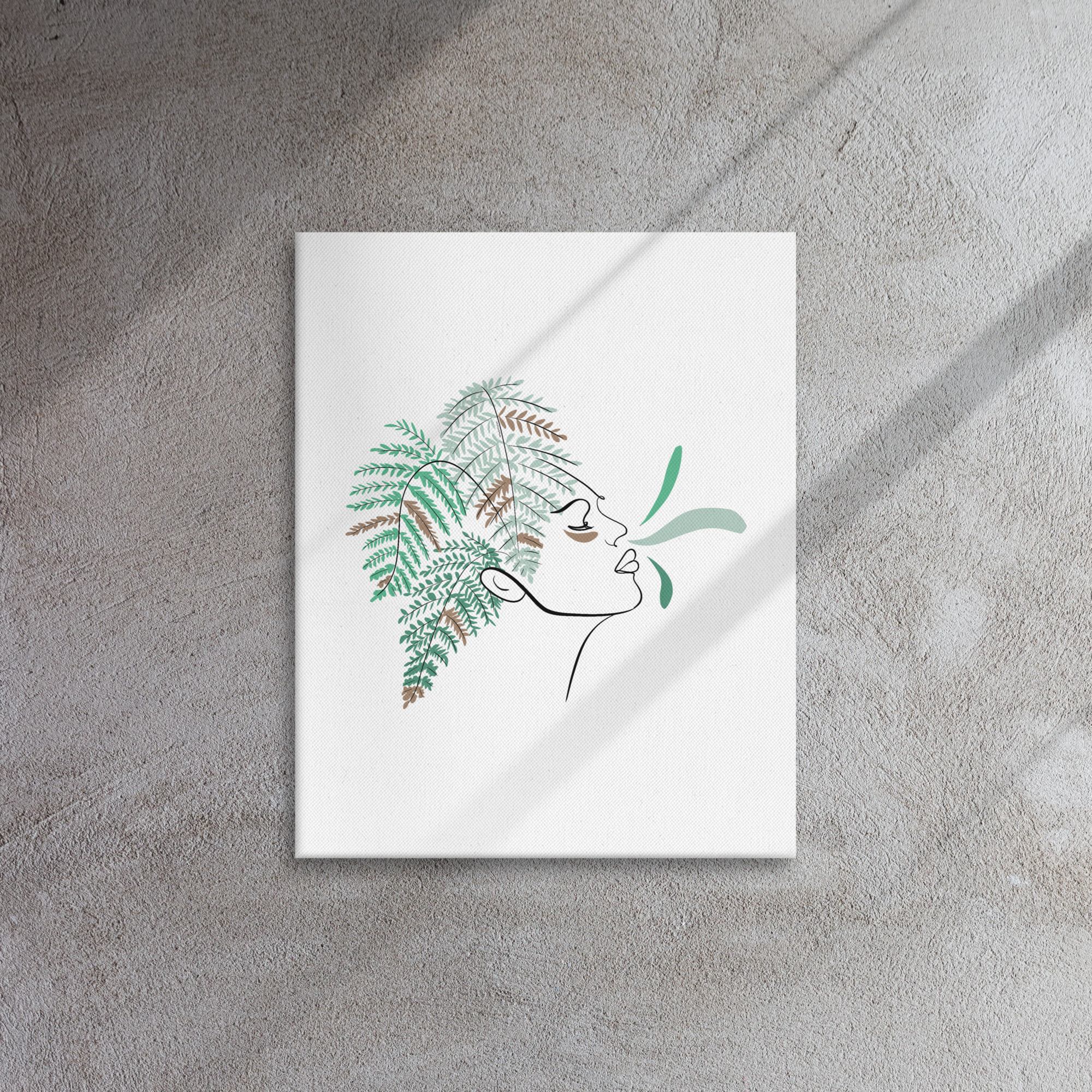 Femme Fougère Toile fine - Image 4