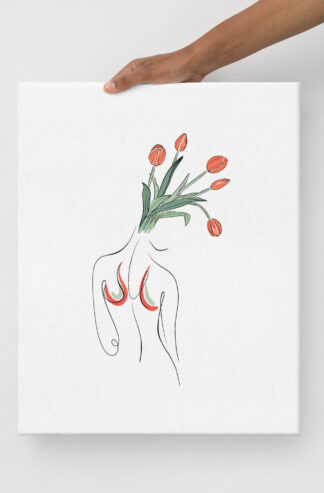 Femme Tulipe Toile fine