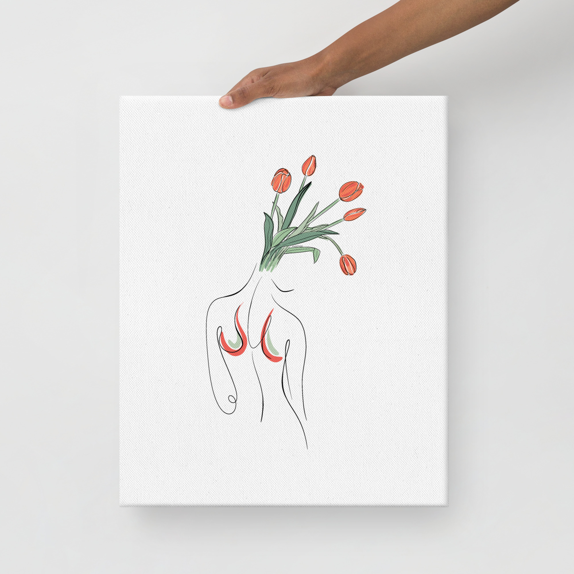 Femme Tulipe Toile fine