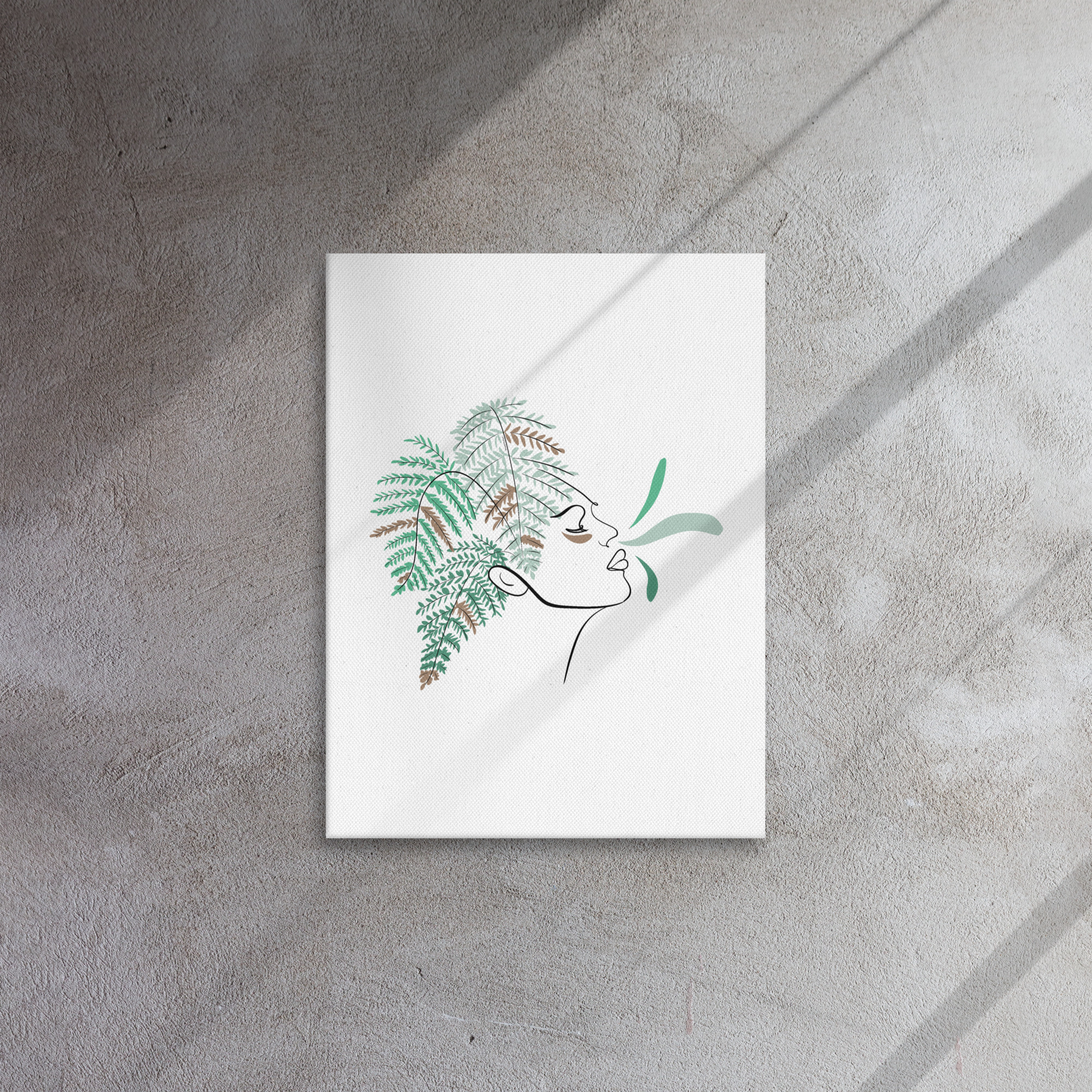 Femme Fougère Toile fine - Image 5