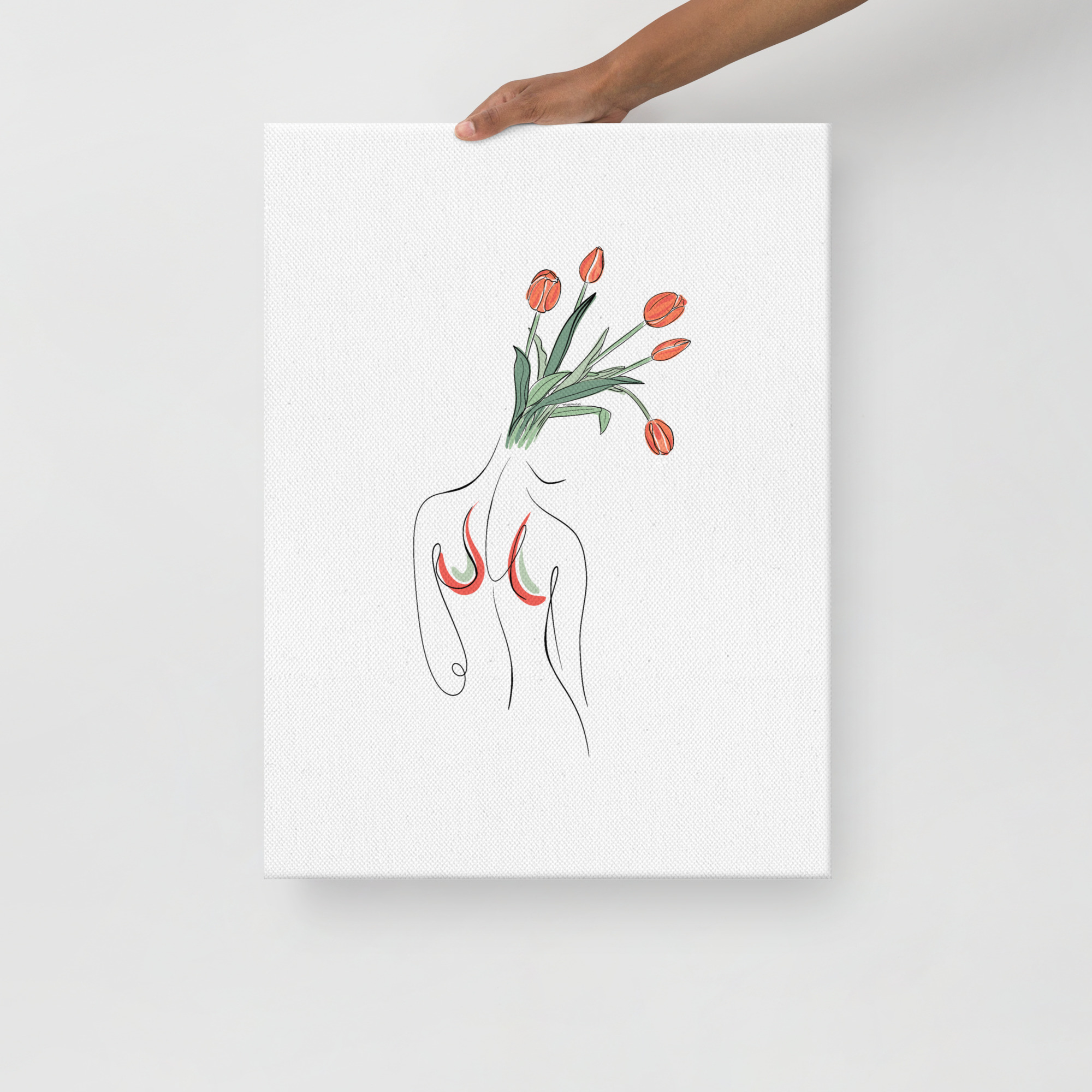 Femme Tulipe Toile fine - Image 5