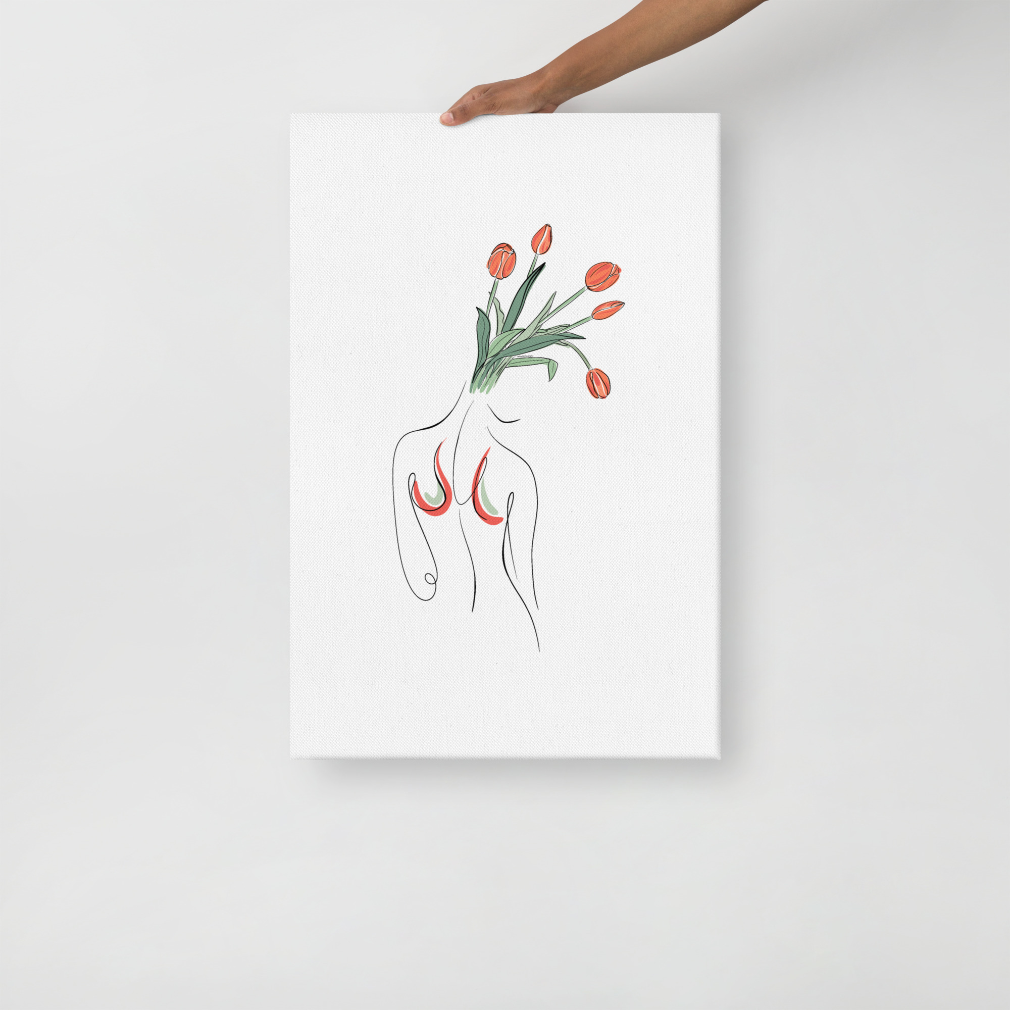 Femme Tulipe Toile fine - Image 10