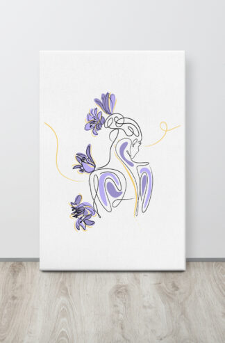 Femme Lilas Toile fine