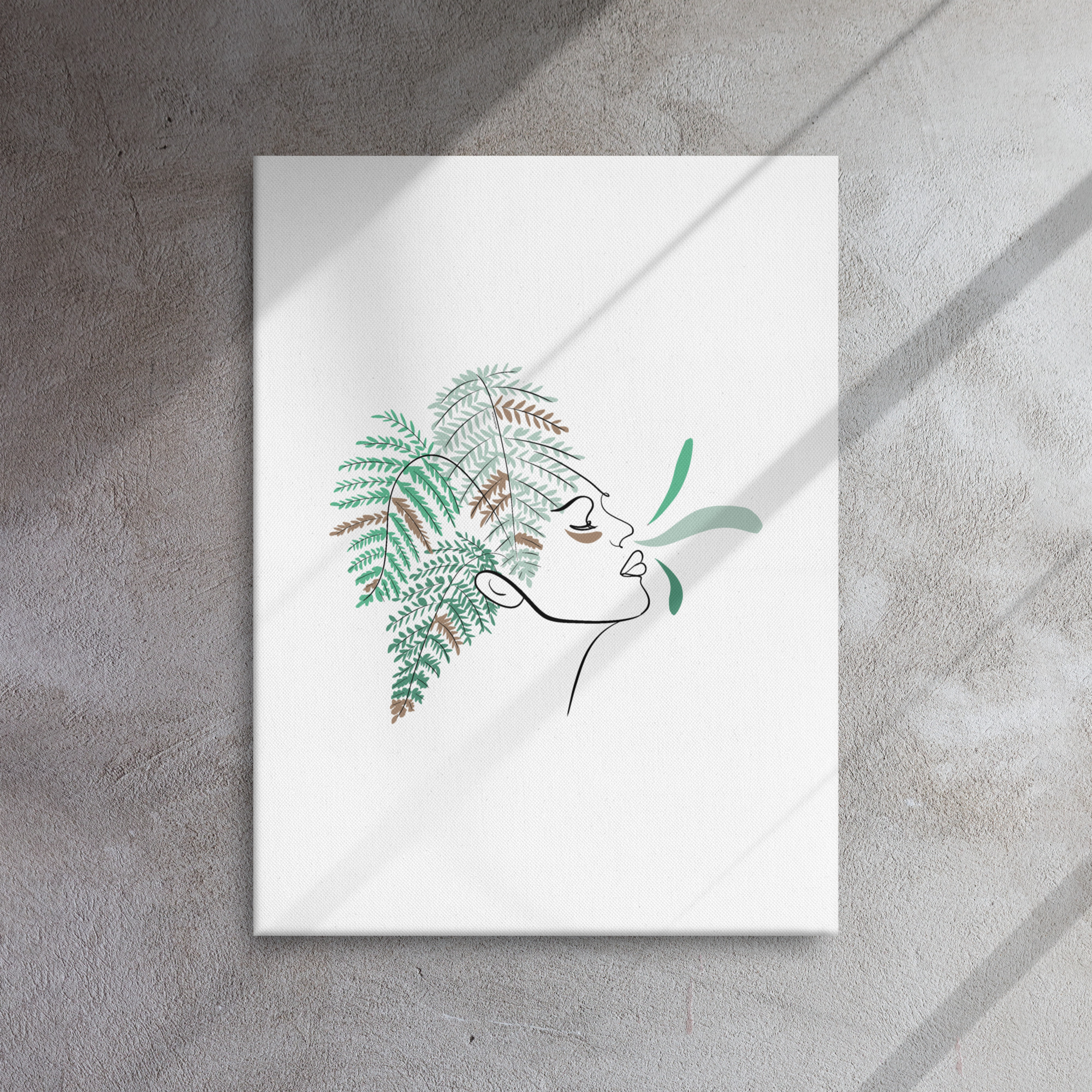 Femme Fougère Toile fine - Image 11