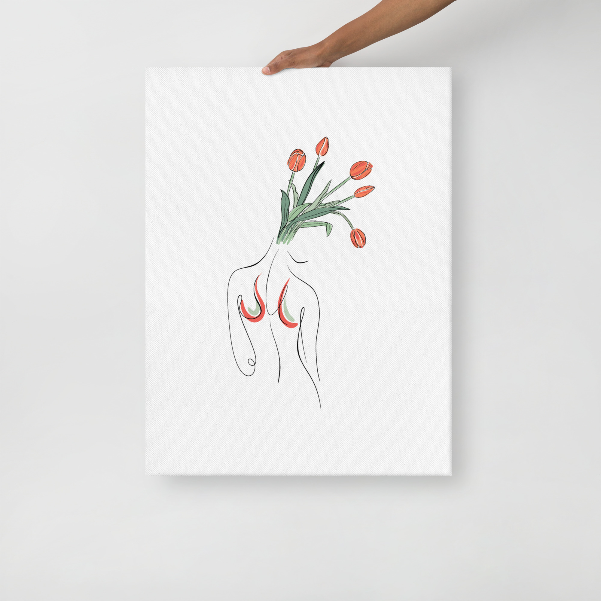 Femme Tulipe Toile fine - Image 11