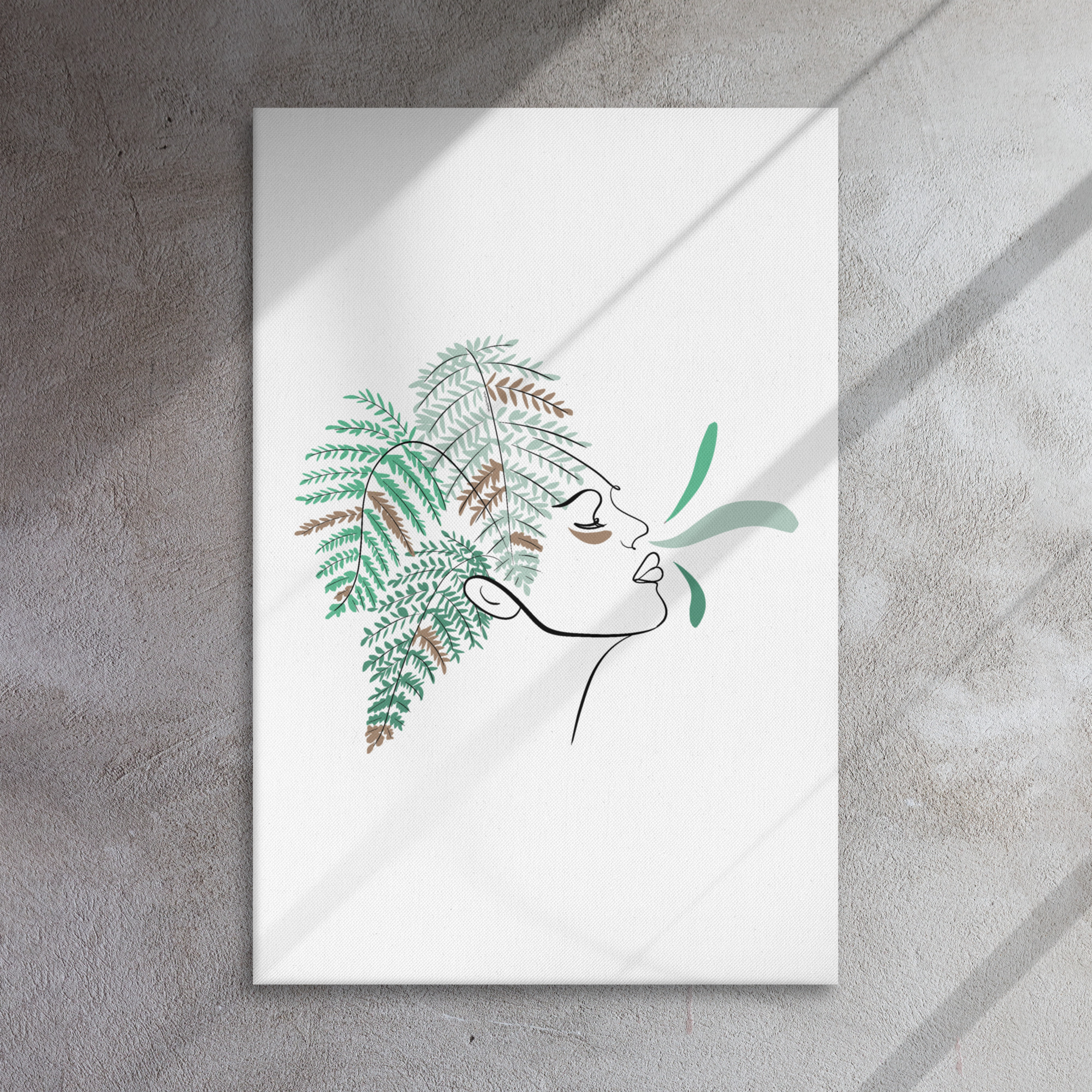 Femme Fougère Toile fine - Image 6