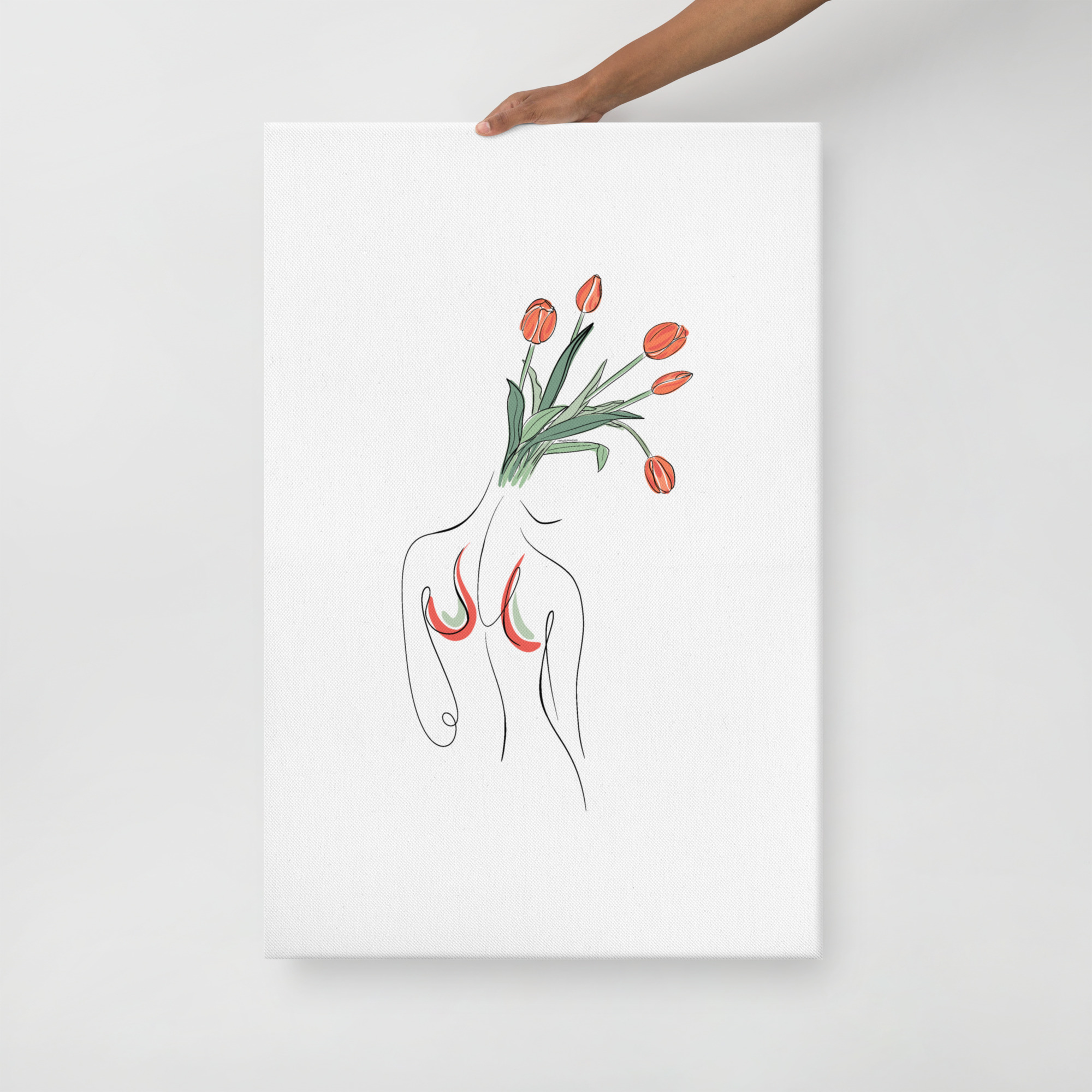 Femme Tulipe Toile fine - Image 6