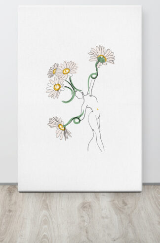 Femme Pâquerette Toile fine