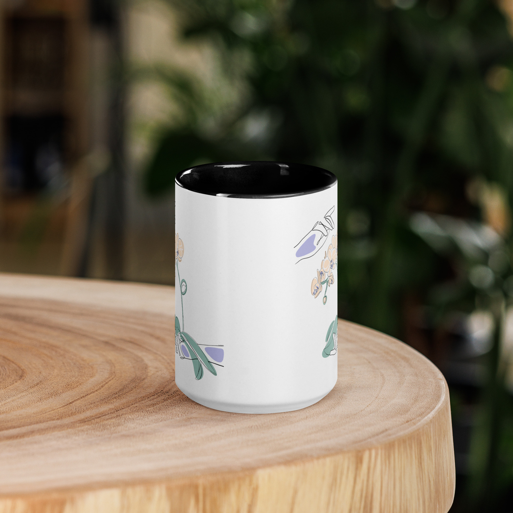Mains Orchidées Mug - Image 4
