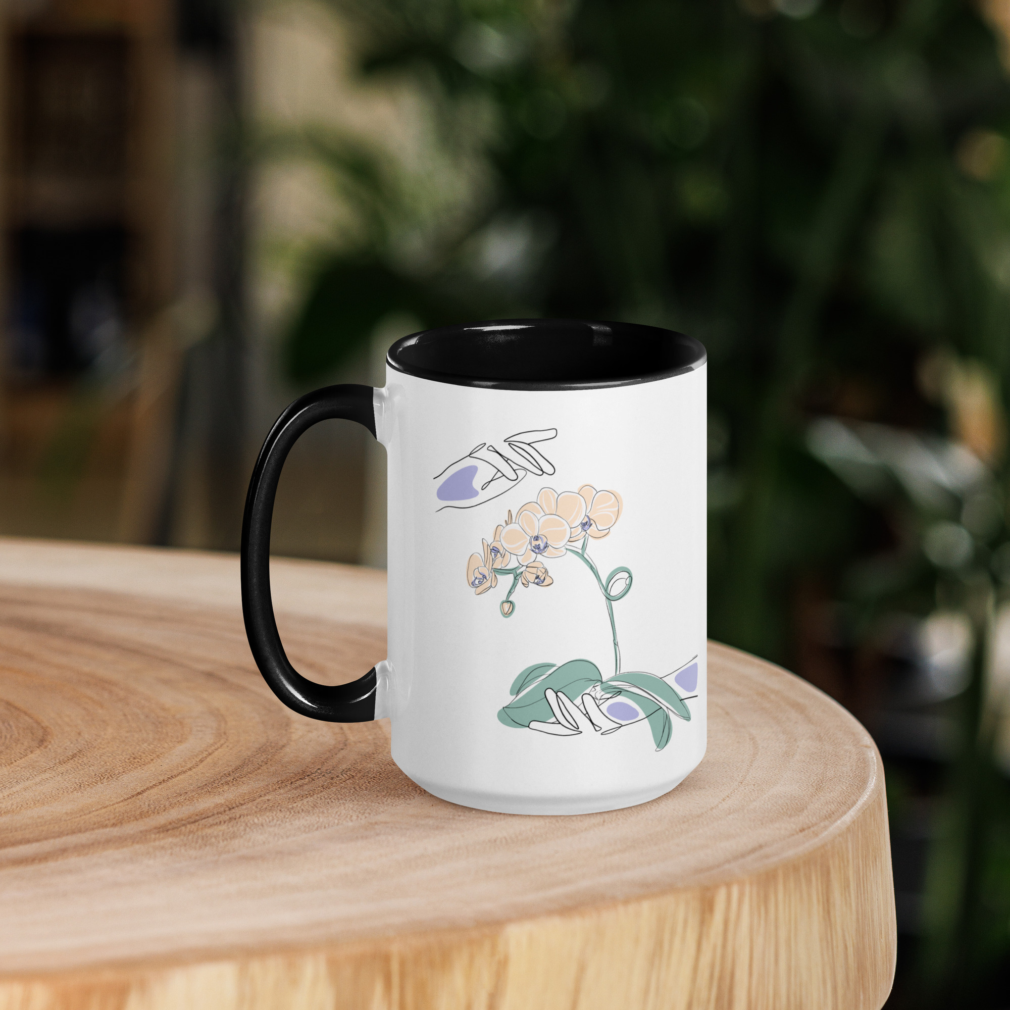 Mains Orchidées Mug - Image 5