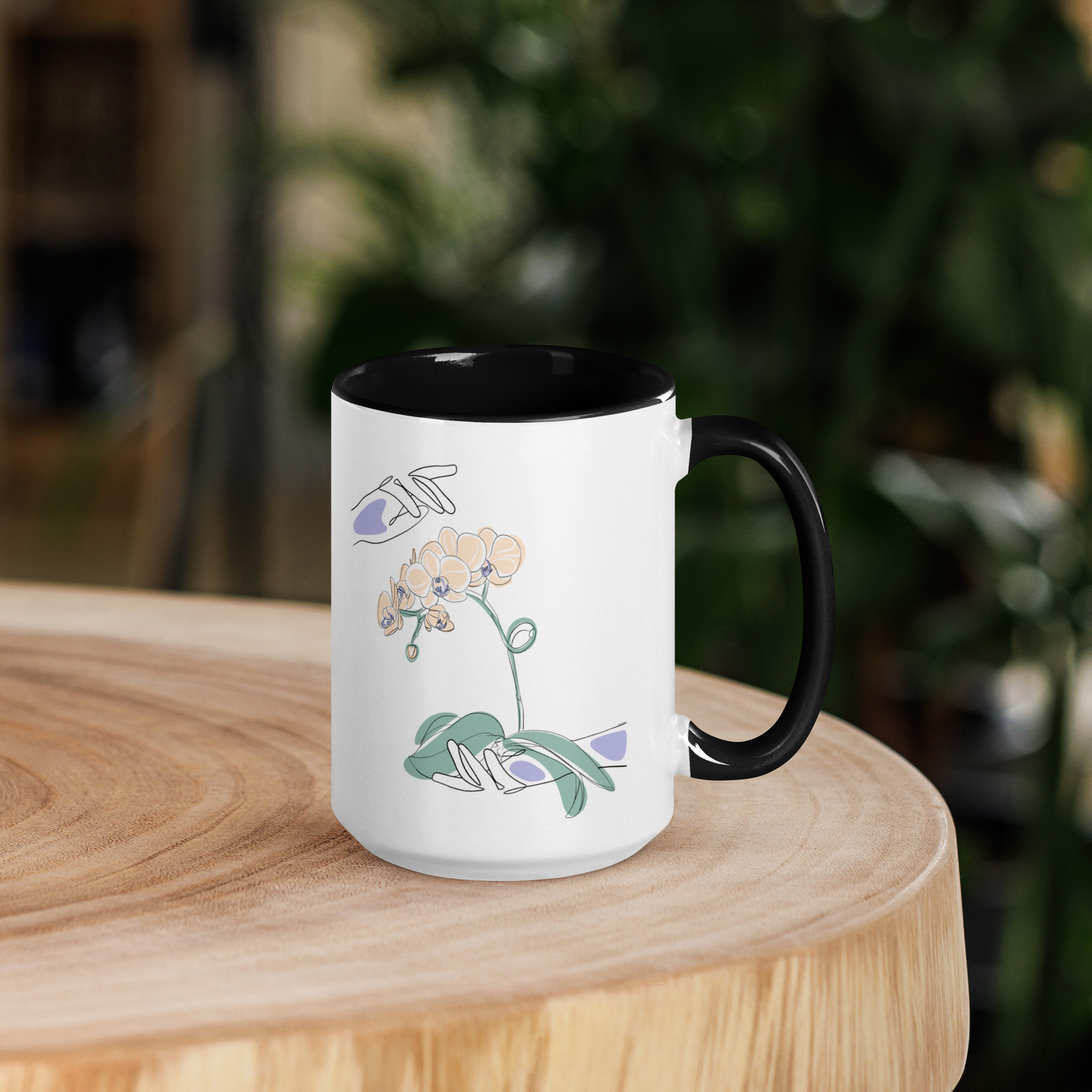 Mains Orchidées Mug - Image 6
