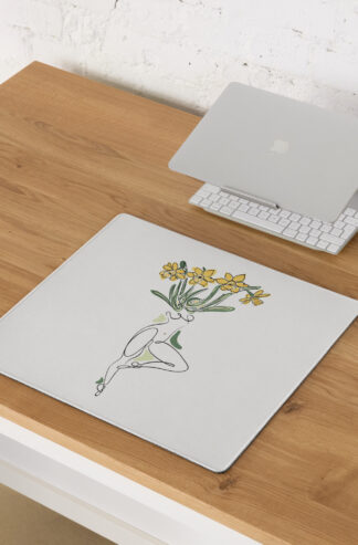 Femme Jonquille Tapis de souris