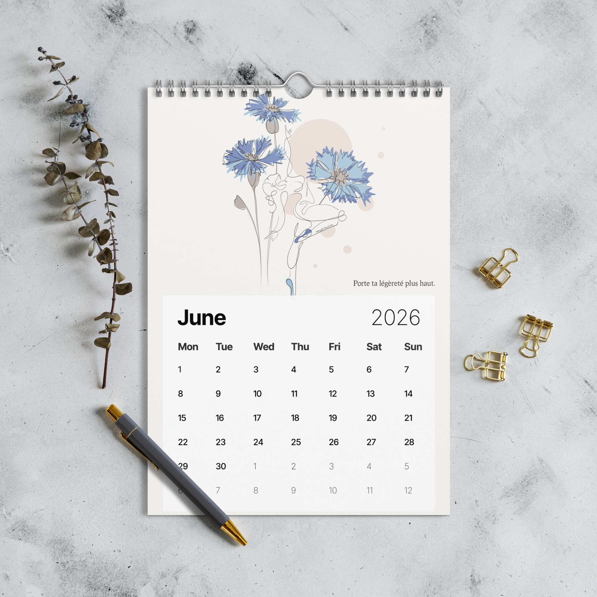 Calendrier mural 2026