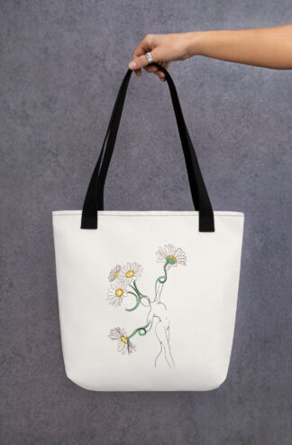 Femme Pâquerette Tote bag