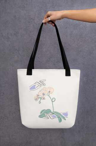Mains Orchidées Tote bag