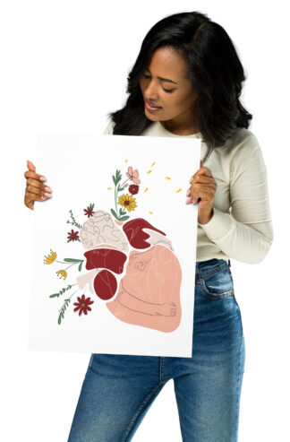 Coeur Végétal Affiche