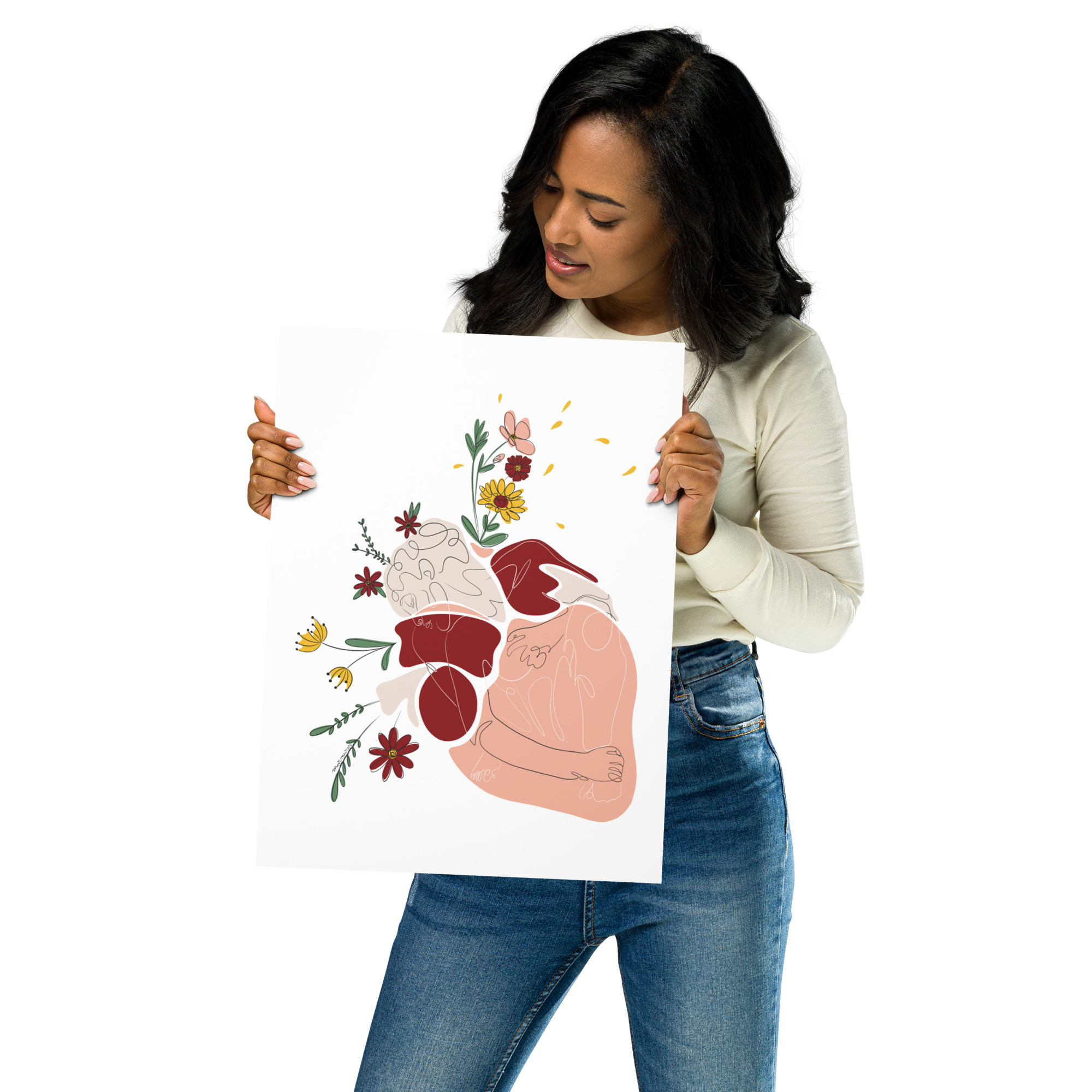 Coeur Végétal Affiche