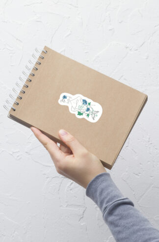 Liens Fleuris Autocollant