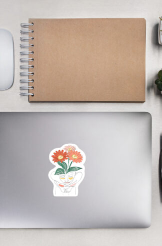 Tête Marguerites Autocollant